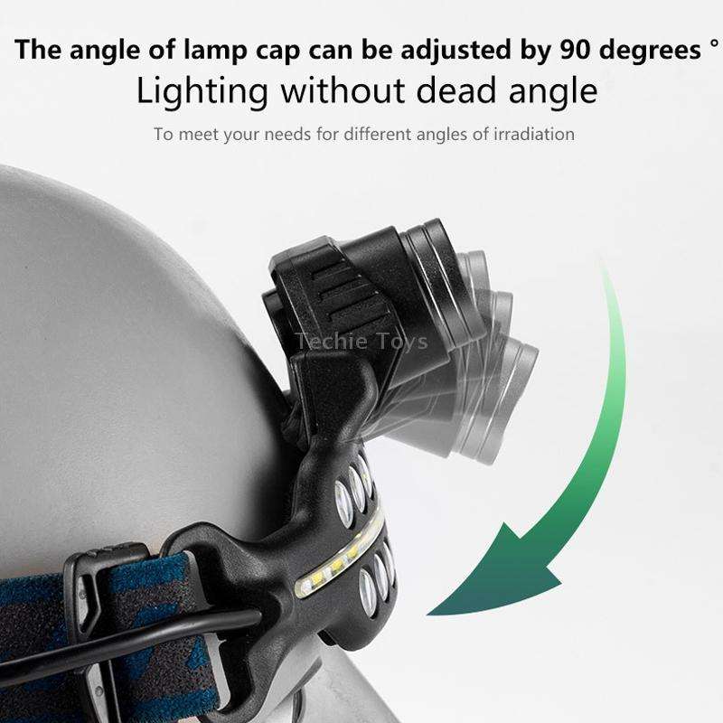 W690-1 XPG+COB Induction Headlight Type-C Rechargeable Head Lamp