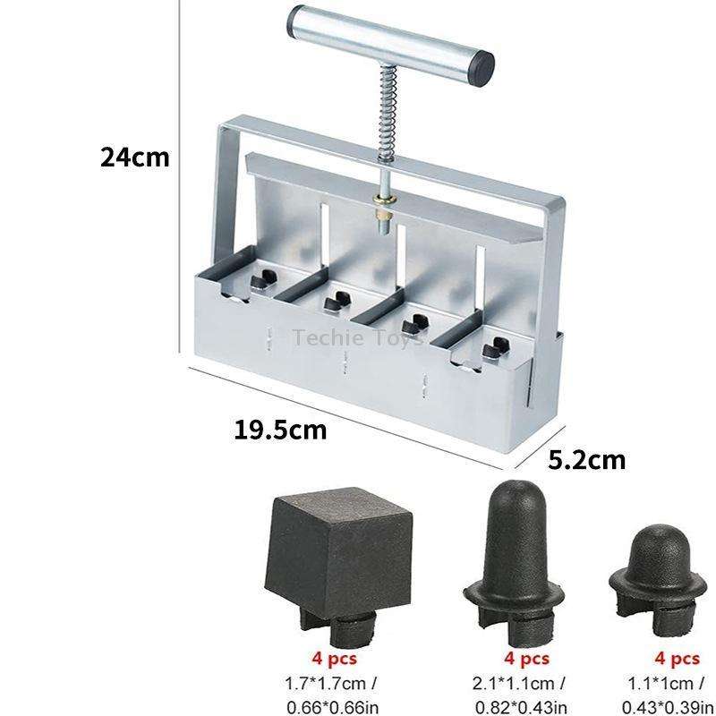 Handheld Seedling Soil Blocker Makes Four 2 by 2 Inches Soil Blocks for Garden Prep(Square)