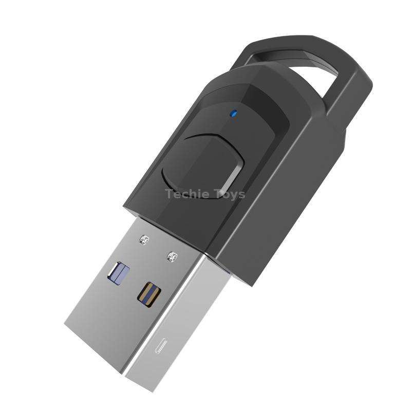 For PS4 / PS5 / PC HS-PS5101 Bluetooth 5.0 Adapter Audio Receiver Wireless Headset Transmitter(Black