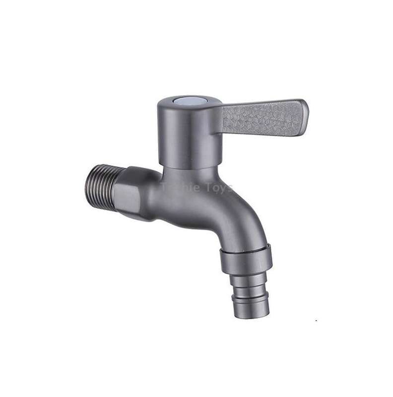 Bathroom Toilet Stainless Steel Bib Tap Wall Mounted Washing Machine Water Tap ,Spec: Short Type