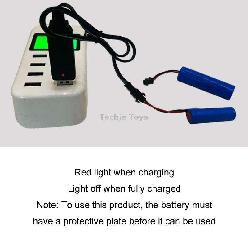 10pcs 3.7V Forward Lithium Battery Charger Toy Charging Cable(SM-2P)