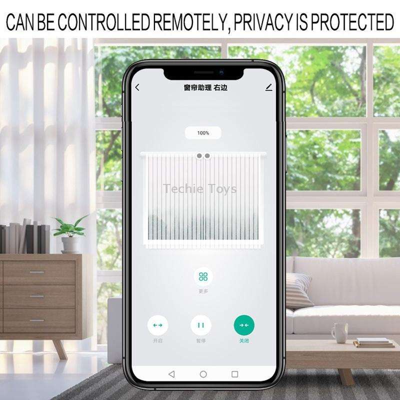 X101 Smart Home Automatic Curtain Machine With RC, Style: Track Model Double Host+Gateway