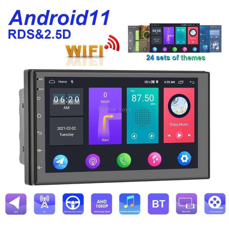 A2797 7 Inch Android WiFi 2+32G Central Control Large Screen Universal Car Navigation Reversing Vide