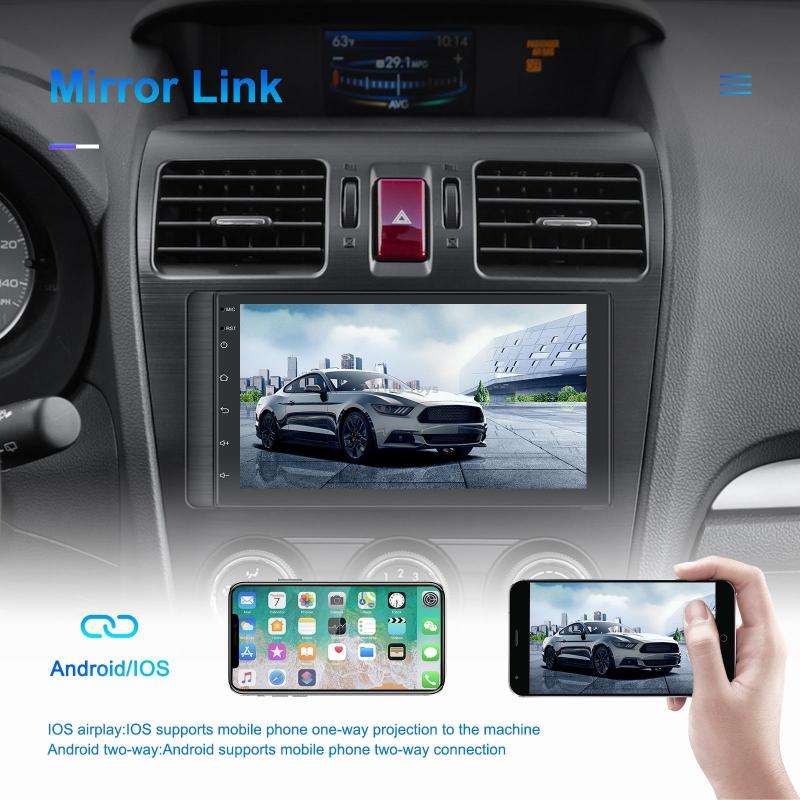 A3194 7 Inch Android 11 Central Control Carplay 2+32G Car Large Screen Navigation Reversing Video Pl