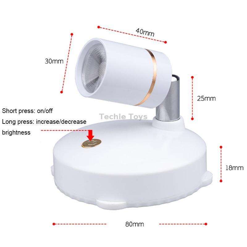 TL005 Battery Type Cabinet Background Wall LED Anti-glare Spotlights Gallery Decorative Lights with
