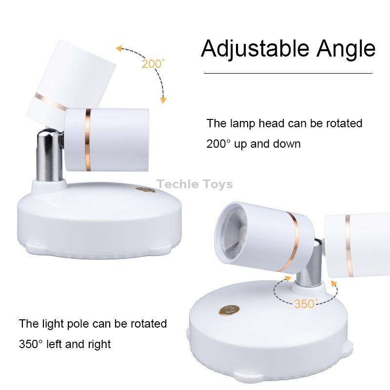 TL005 Battery Type Cabinet Background Wall LED Anti-glare Spotlights Gallery Decorative Lights with