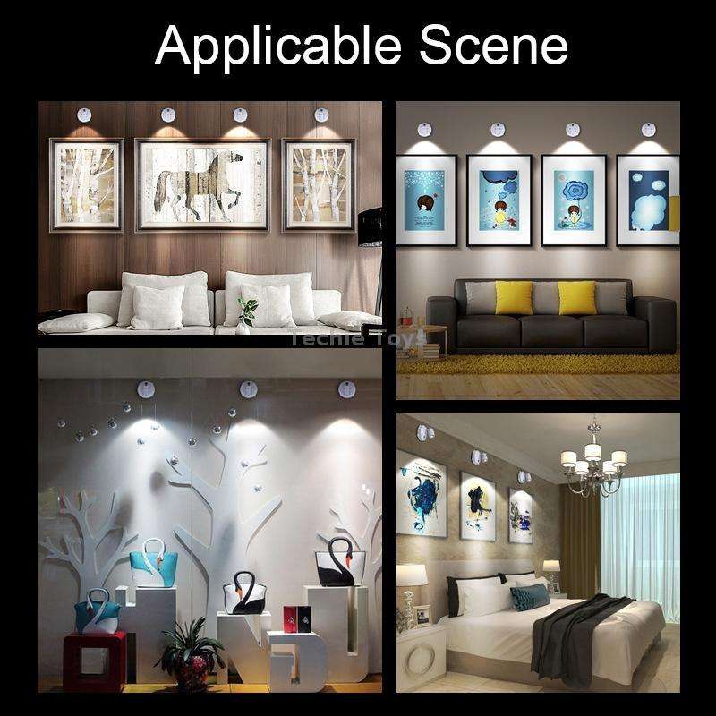TL005 Battery Type Cabinet Background Wall LED Anti-glare Spotlights Gallery Decorative Lights with