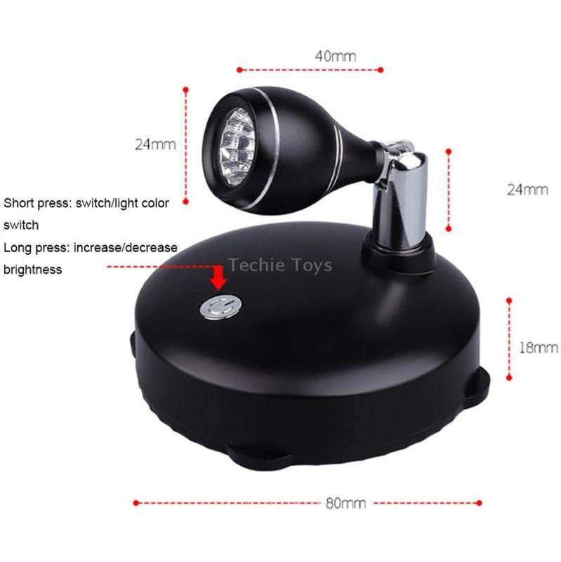 TL006-SIN Jewelry Art Exhibition USB Charging Decorative Wall-mounted LED Spotlights with Remote Con