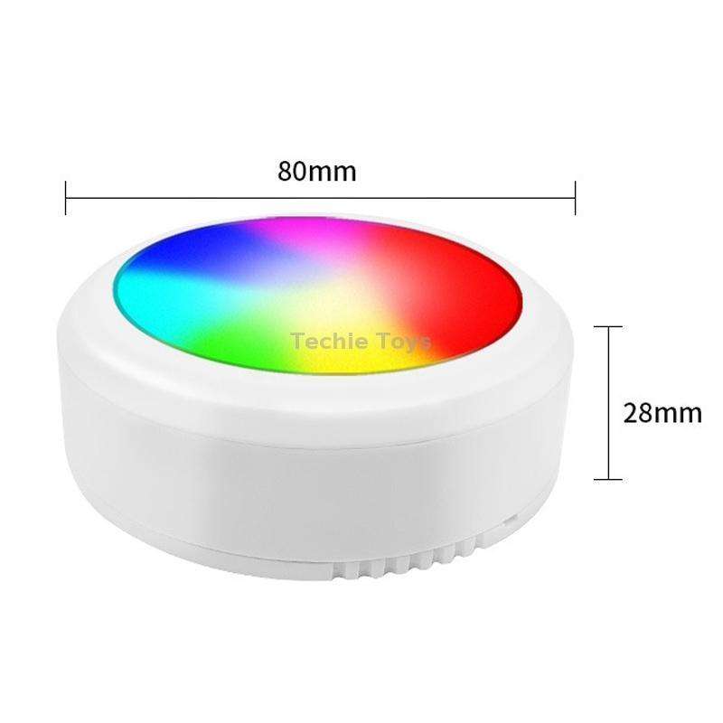 TL009-RGB Wireless Timer Dimming Night Lights Party RGB Atmosphere Lights with Remote Control(White)