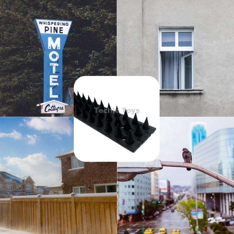 10pcs SK419 Power Equipment Line Anti-bird Thorn Roof Eaves Drive Bird Fence Anti-theft Electric Bir