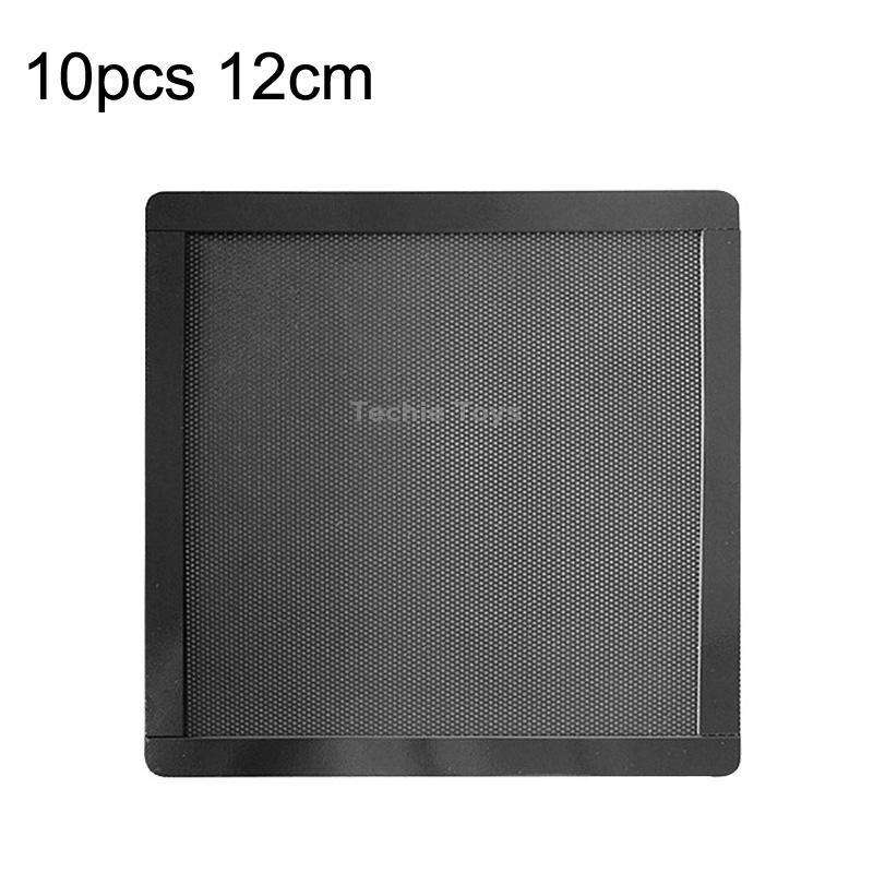 10pcs 12cm With Magnetic Suction PVC Cooling Fan Dust Net Desktop Computer Industrial Fan Filter Cov