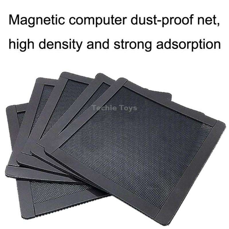 10pcs 12cm With Magnetic Suction PVC Cooling Fan Dust Net Desktop Computer Industrial Fan Filter Cov