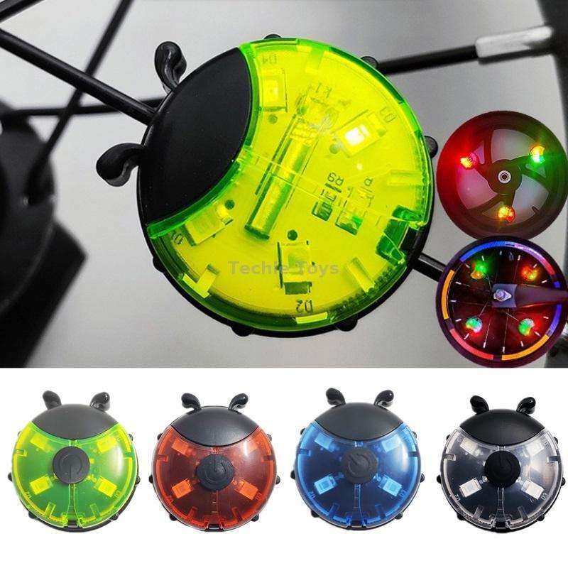 Ladybug Wheel Light Children Balance Bike Bicycle Hub Light, Color: Manual Blue