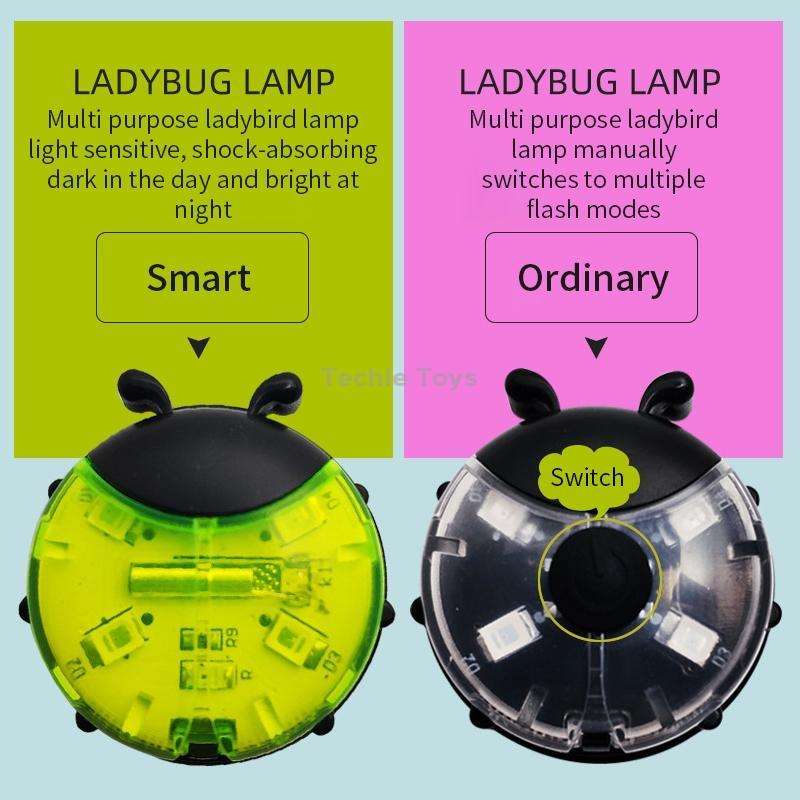 Ladybug Wheel Light Children Balance Bike Bicycle Hub Light, Color: Manual Blue