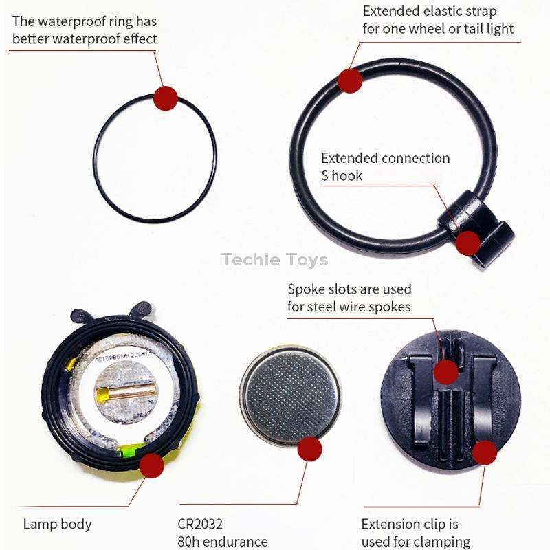 Ladybug Wheel Light Children Balance Bike Bicycle Hub Light, Color: Manual Blue