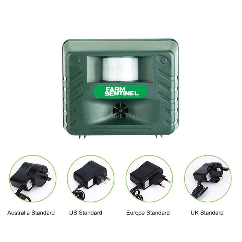 SK131 Garden Outdoor Ultrasonic Rat Repeller Snake Repelle Farm Animal Driving Device(UK Plug)
