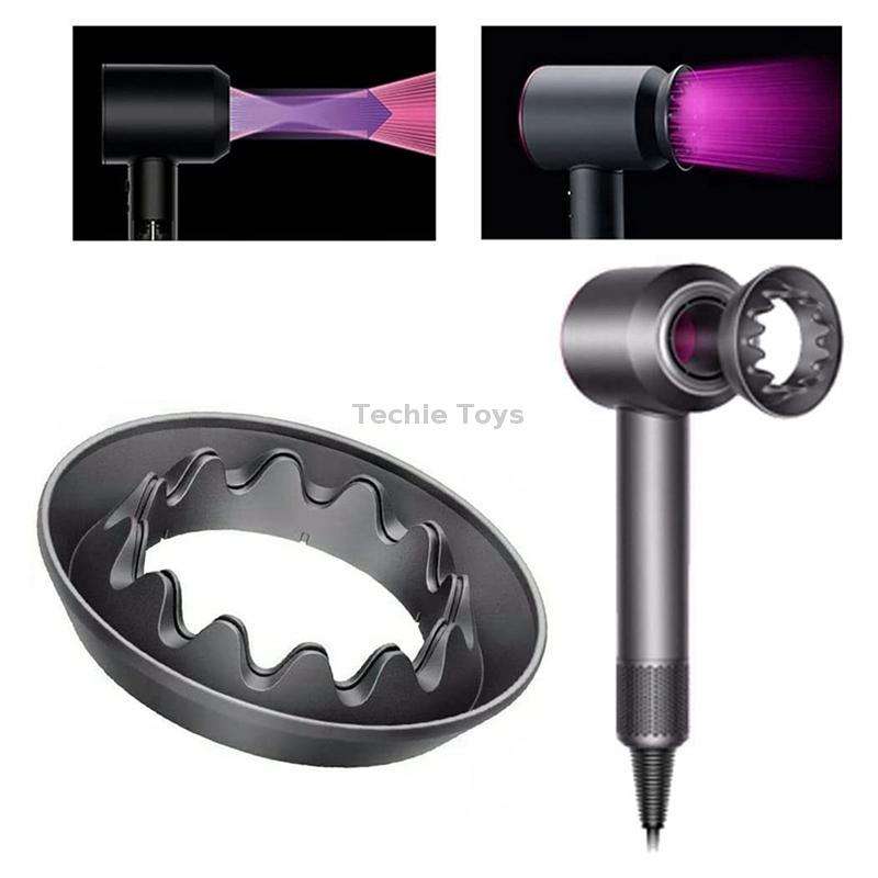 For Dyson Hair Dryer Gentle Air Nozzle Attachments(Black)