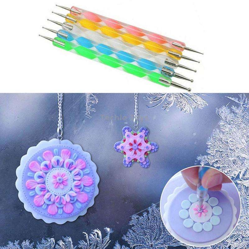 36pcs/set Dot Painting Mandala Pottery Decoration DIY Spiral Wand Tool Set