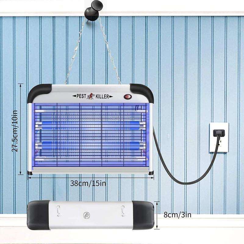 SK611 Indoor Household 20W Electric Shock Mosquito Killer Lamp High Voltage Hotel Fly Killer Lamp(UK