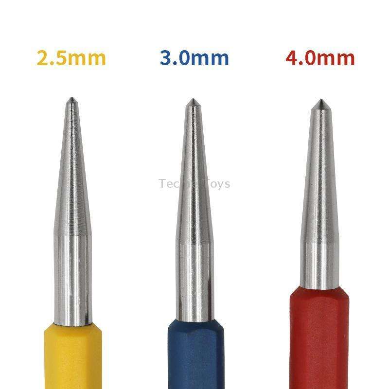 High Hardness Cylindrical Center Punch Drilling Positioning Tools(3pcs/set)