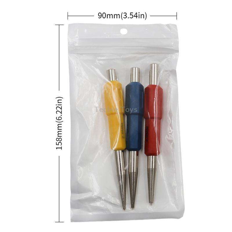 High Hardness Cylindrical Center Punch Drilling Positioning Tools(3pcs/set)