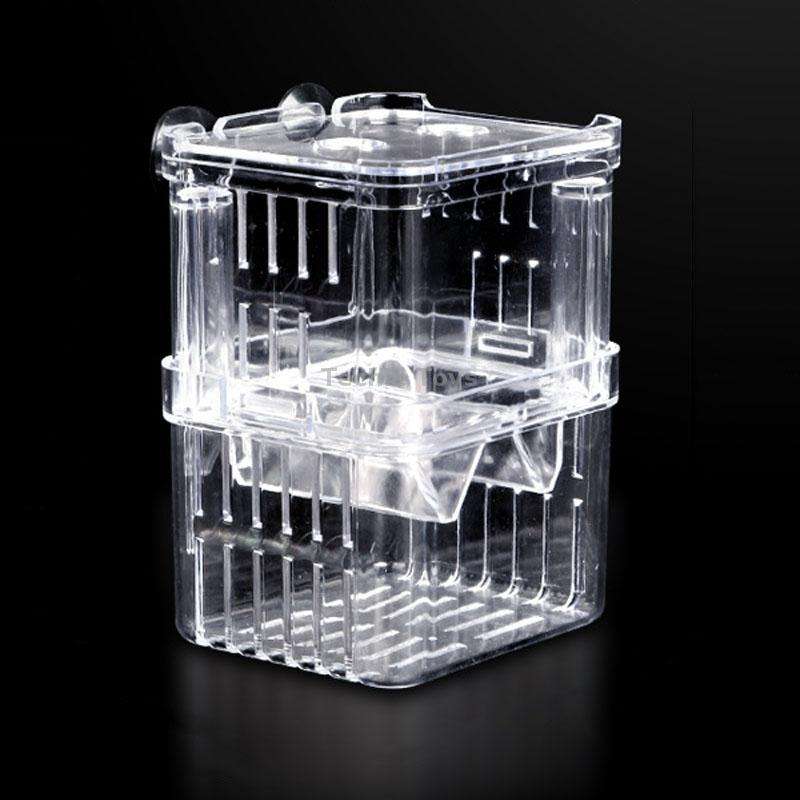 Small Peacock Fish Double Layer Transparent Breeding Isolation Box Aquarium Breeding Box