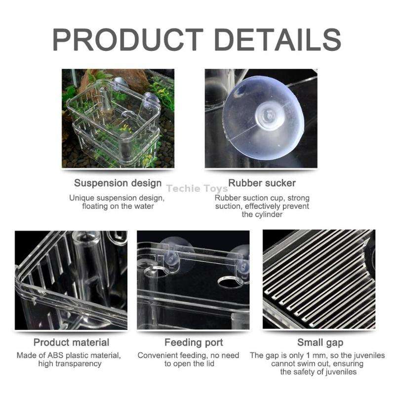 Small Peacock Fish Double Layer Transparent Breeding Isolation Box Aquarium Breeding Box