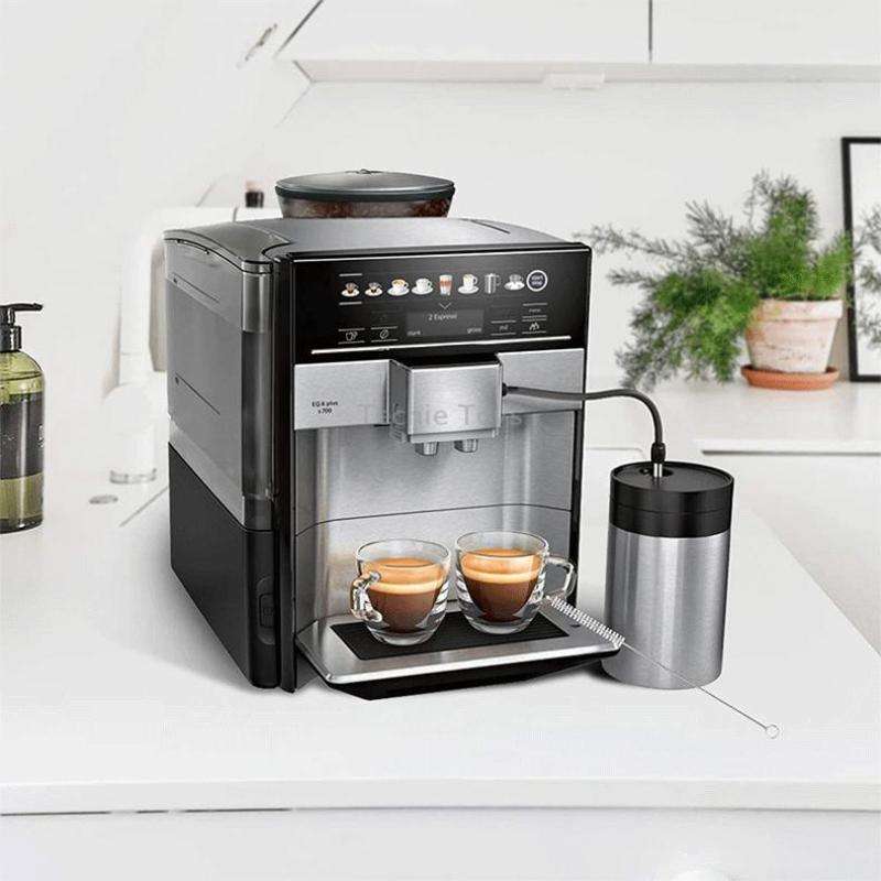 For Bosch VeroAroma / Siemens EQ.6 Series Coffee Machine Milk Pipe and Cleaning Brush Set(Dark Gray)