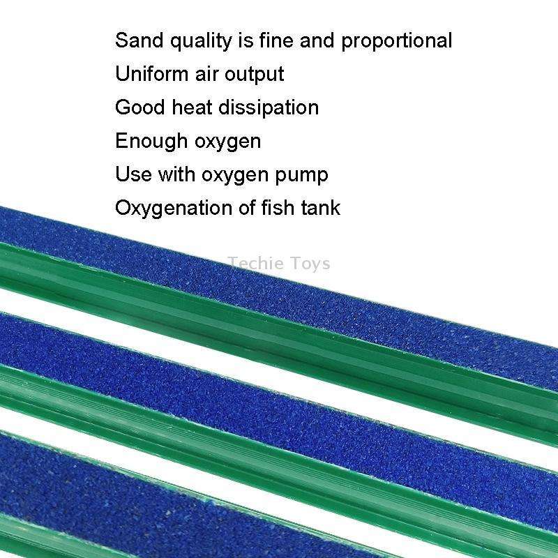 Single Head 4 inch Oxygenation Pump Aeration Tube Bubble Wall Fish Tank Decorative Air Strip Stone S