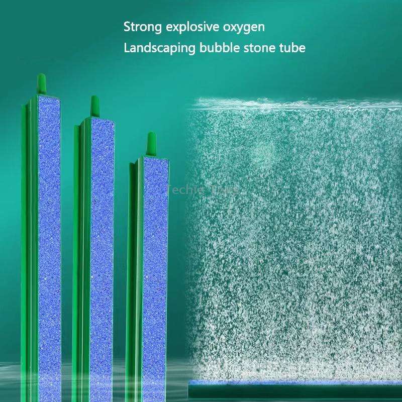 Single Head 18 inch Oxygenation Pump Aeration Tube Bubble Wall Fish Tank Decorative Air Strip Stone