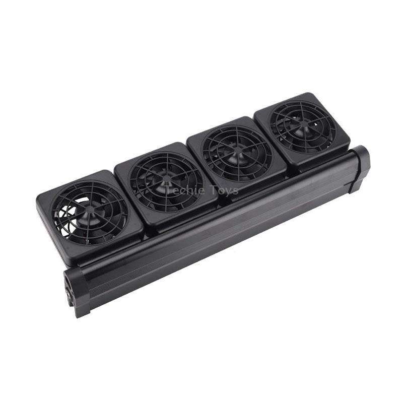 Fish Tank Cooling Fan Cooling Silent Aquarium Fan, Specification: 4 Head US Plug