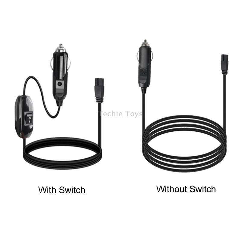 12V/24V Car Refrigerator Cable B Suffix Cigarette Lighter Plug Power Cord, Length: 3m Without Switch