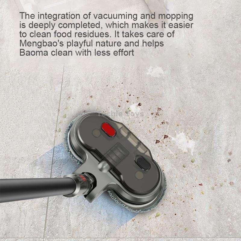 For Dyson V15 Vacuum Cleaner Electric Wet Dry Mopping Head With Water Tank & 6pcs Rag