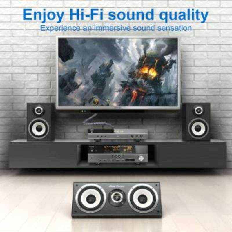 10m Pure Copper RCA Coaxial HIFI Digital Audio Cable SPDIF Subwoofer Speaker Cable(Silver Gray)