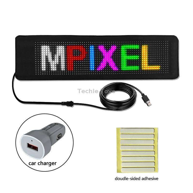 532x90mm Vehicle Rear Window Color Flexible LED Electronic Screen