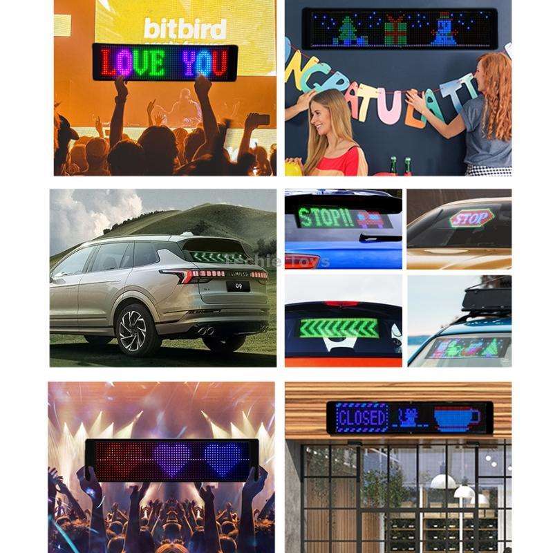 532x90mm Vehicle Rear Window Color Flexible LED Electronic Screen