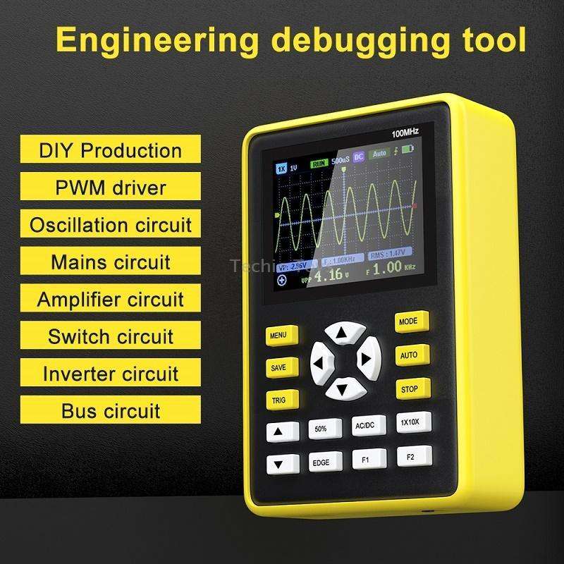 FNIRSI 2.4 Inch IPS Screen 100MHz Digital Oscilloscope(5012H)