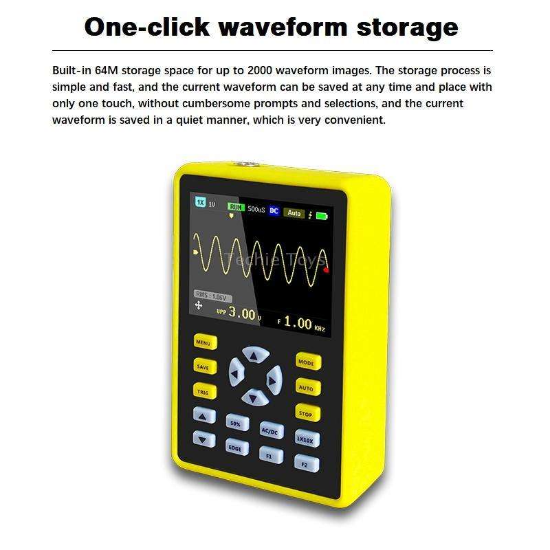 FNIRSI 2.4 Inch IPS Screen 100MHz Digital Oscilloscope(5012H)