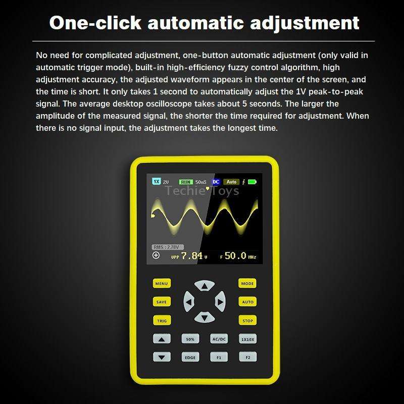 FNIRSI 2.4 Inch IPS Screen 100MHz Digital Oscilloscope(5012H)