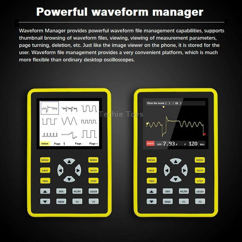 FNIRSI 2.4 Inch IPS Screen 100MHz Digital Oscilloscope(5012H)