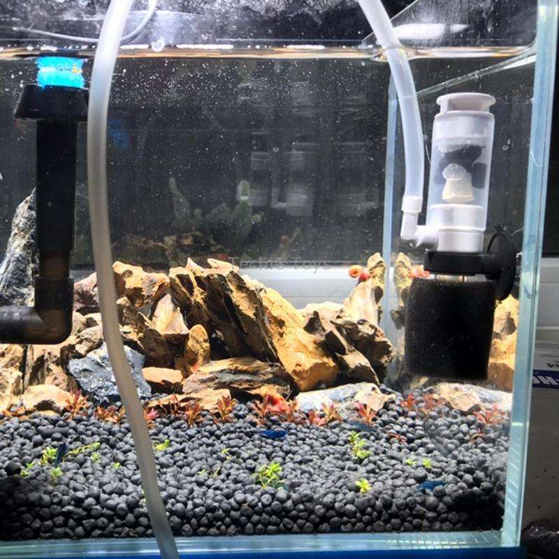 MB-201 Small Fish Tank Aquarium Mini Pneumatic Filter Oxygenator