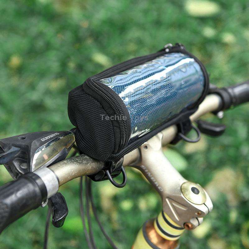 For JBL Flip 5 / 6 / 7 Speaker Bicycle Front Bag Outdoor Riding Audio Messenger Shoulder Bag(Black)