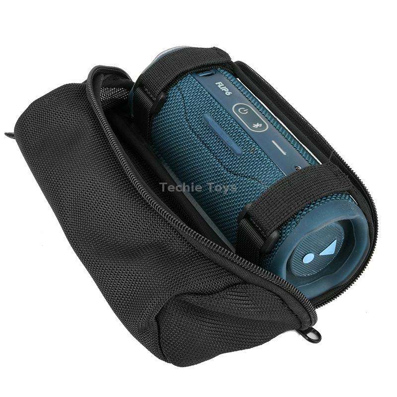 For JBL Flip 5 / 6 / 7 Speaker Bicycle Front Bag Outdoor Riding Audio Messenger Shoulder Bag(Black)
