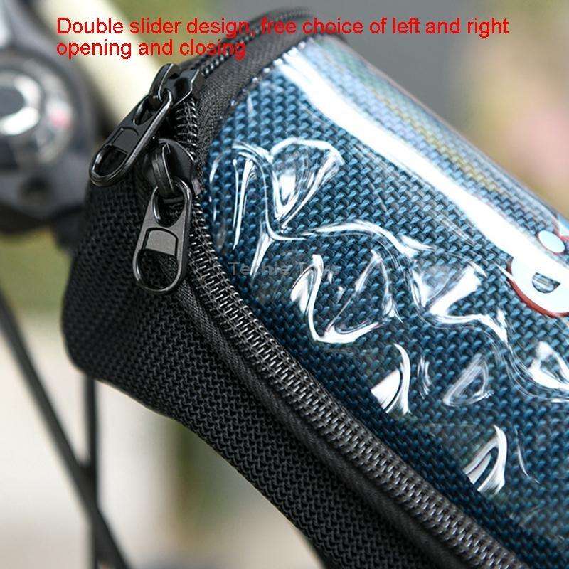 For JBL Flip 5 / 6 / 7 Speaker Bicycle Front Bag Outdoor Riding Audio Messenger Shoulder Bag(Black)