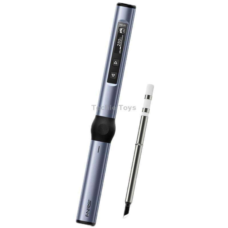 FNIRSI HS-01 Smart Soldering Iron Digital Display Portable Mini Soldering Station(Blue KR)
