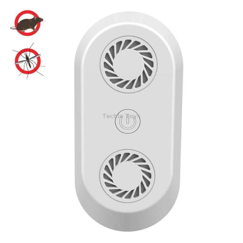 Ultrasonic Mosquito Repellent Multifunctional Electronic Insect Repellent US Plug(White)