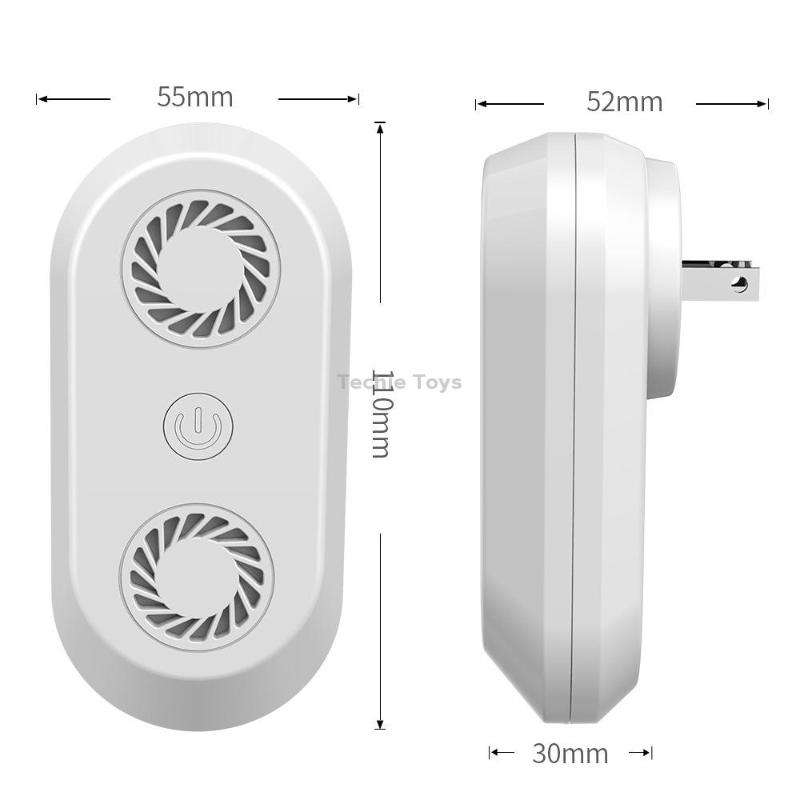 Ultrasonic Mosquito Repellent Multifunctional Electronic Insect Repellent US Plug(White)