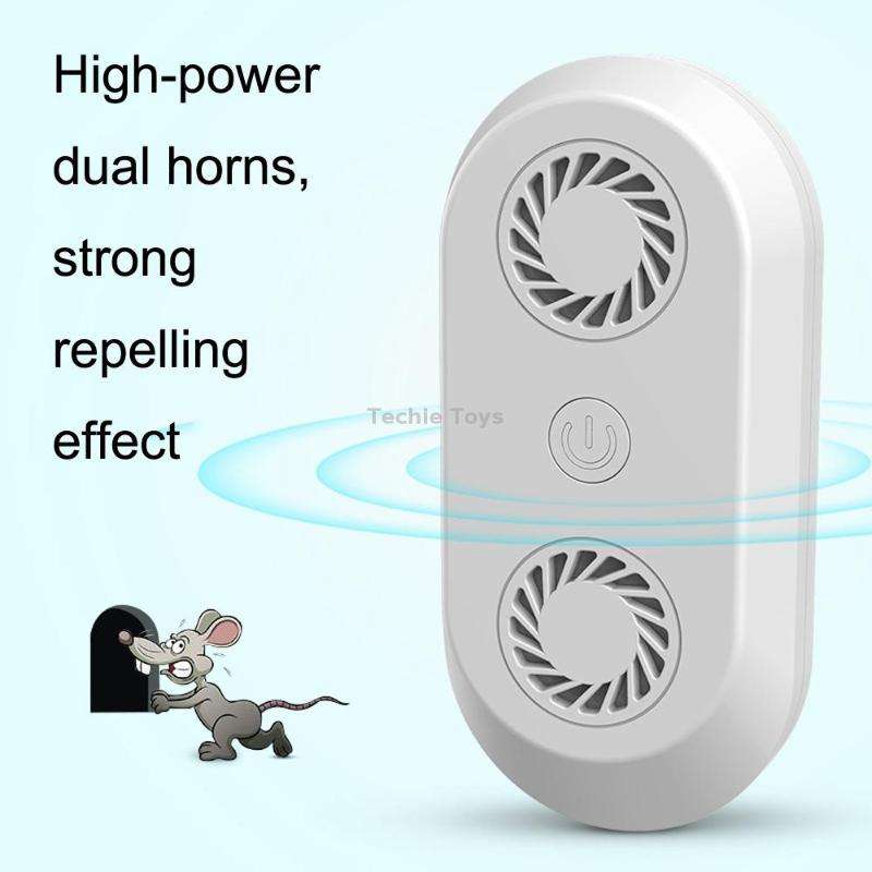 Ultrasonic Mosquito Repellent Multifunctional Electronic Insect Repellent US Plug(White)