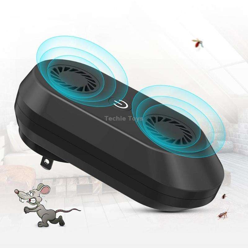 Ultrasonic Mosquito Repellent Multifunctional Electronic Insect Repellent US Plug(White)