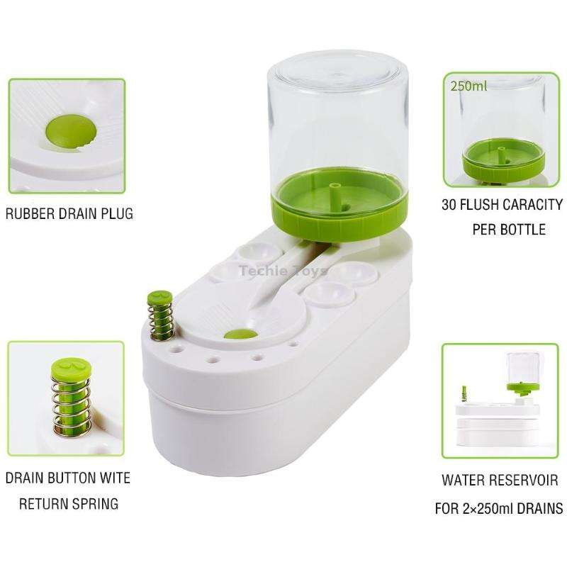 2nd Generation Oil Painting Brush Cleaner Tool with Water Container Paint Pen Washer(Green)